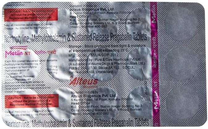 Metlin NT 75 - Strip of 15 Tablets