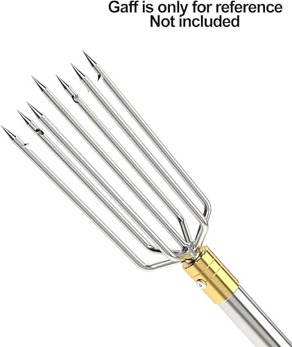 Miniatura 4 de CYFIE 4.8-16.4 Ft Retractable Telescopic Pole, Stainless Steel Fishing Pole with 8mm Screw, Capable for Fishing Hook Harpoon