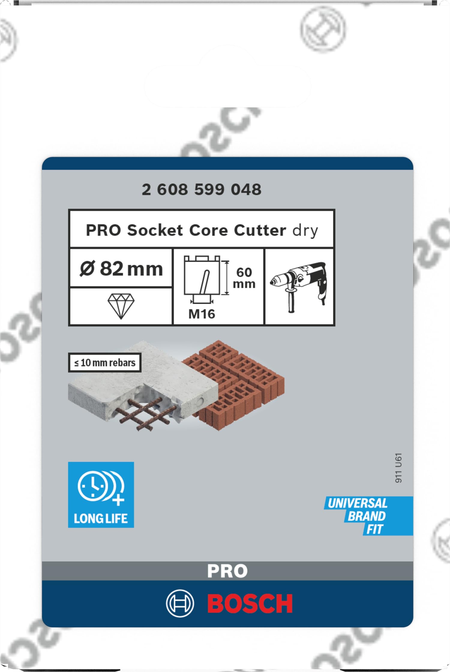 Corona diamante_Best Universal M16: 82 x 60 x 10 mm