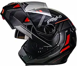 Capacete Peels U-RB2 Dynamic Preto Vermelho Fosco