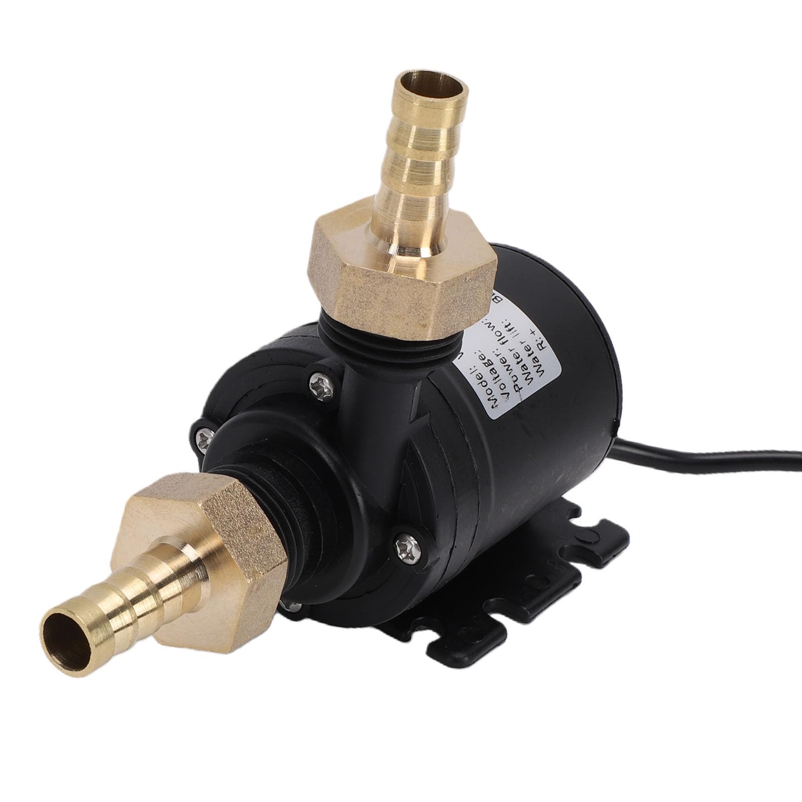 Zunate Pompe Submersible à Tête 800L/H 5M pour Système de Circulation Solaire de Fontaine, Pompe de Circulation D'eau à Moteur sans Balais Silencieux avec Connecteur en Laiton (Prise UE)