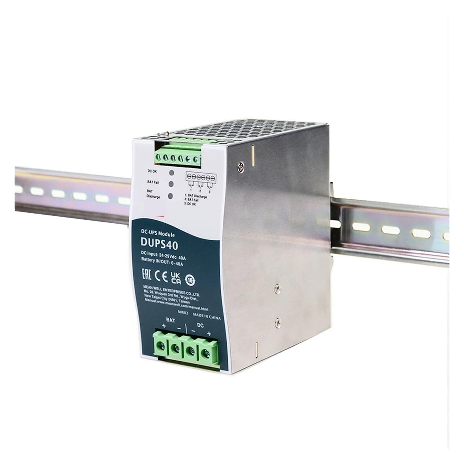 DUPS40 24V 40A 960W Modulo di continuità DC-UPS su guida DIN Controller Alimentatore DC-UPS for UPS/di sicurezza