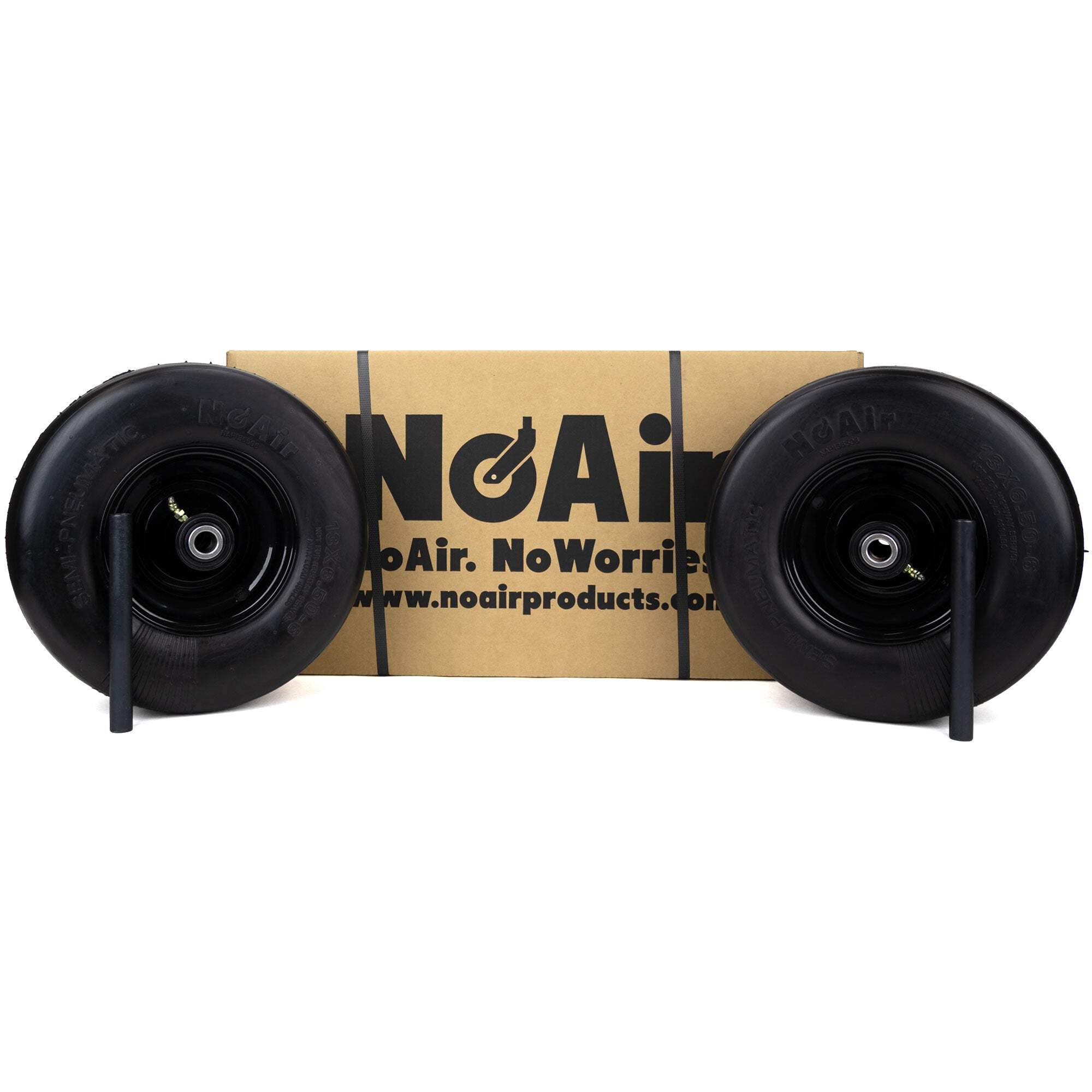 Amazon.com: NoAir® (2) Flat Free Tire Assemblies 13x6.50-6 Fits