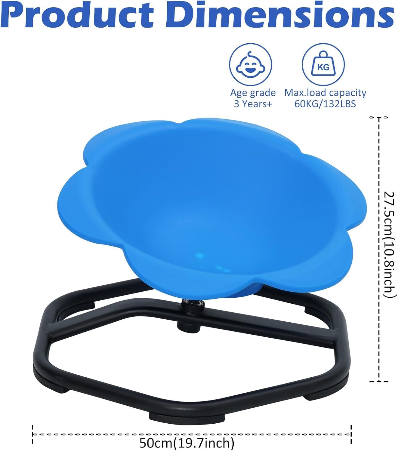 Silla giratoria sensorial para niños, Sensory Spinning Chair, giratoria a 360°, giratoria juegos sensoriales autismo, silla sensorial para niños, silla Spun, asiento para entrenamiento