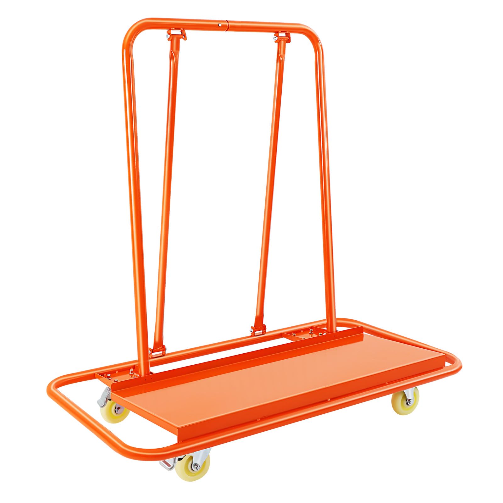 Drywall Sheet Cart Heavy Duty Plasterboard Trolley 2200 LBS Load Capacity with 4 Silent Weight-bearing Wheels, Service Dolly for Handling Sheetrock Sheet Panel (117 * 58 * 119cm)