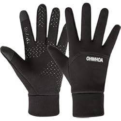 Deporvillage Guantes Ciclismo Guantes Invierno por Hombre y Mujer, Ciclismo Guantes Táctiles Moto Impermeables a Prueba de Viento para Aire Libre, Correr, Camping, Senderismo, Escalada, Combate, Esquiar
