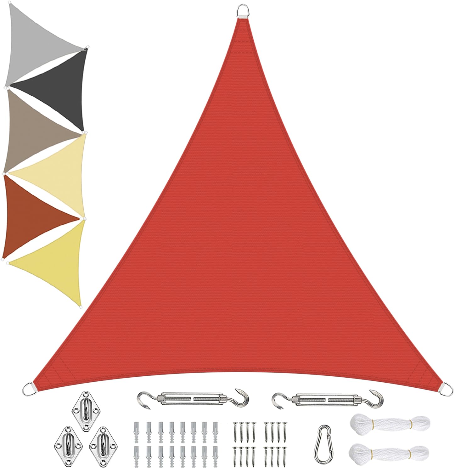 Sichtschutz Sun Shade Sail Canopy 7x7x8M, Sun Canopies, Dustproof and Windproof, Fabric Durable, for Backyard Garden - red — image 1