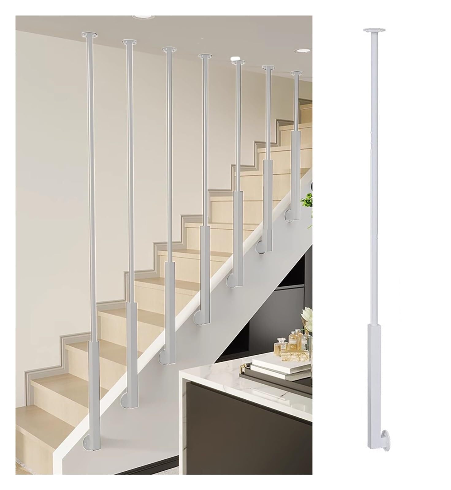 Wrought Iron Railing Bars Universal Fit for Stair Railing