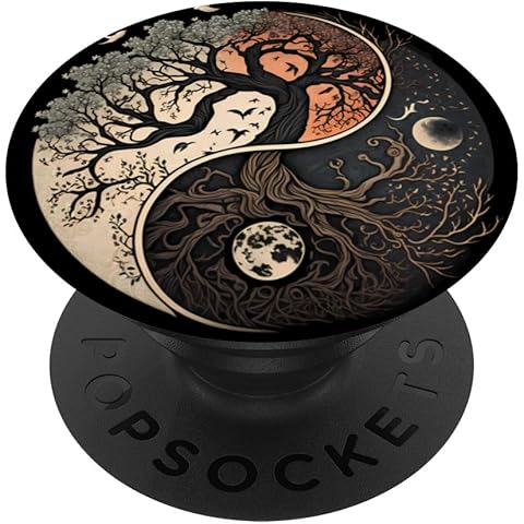 Tree of Life Yin Yang PopSockets Adhesive PopGrip