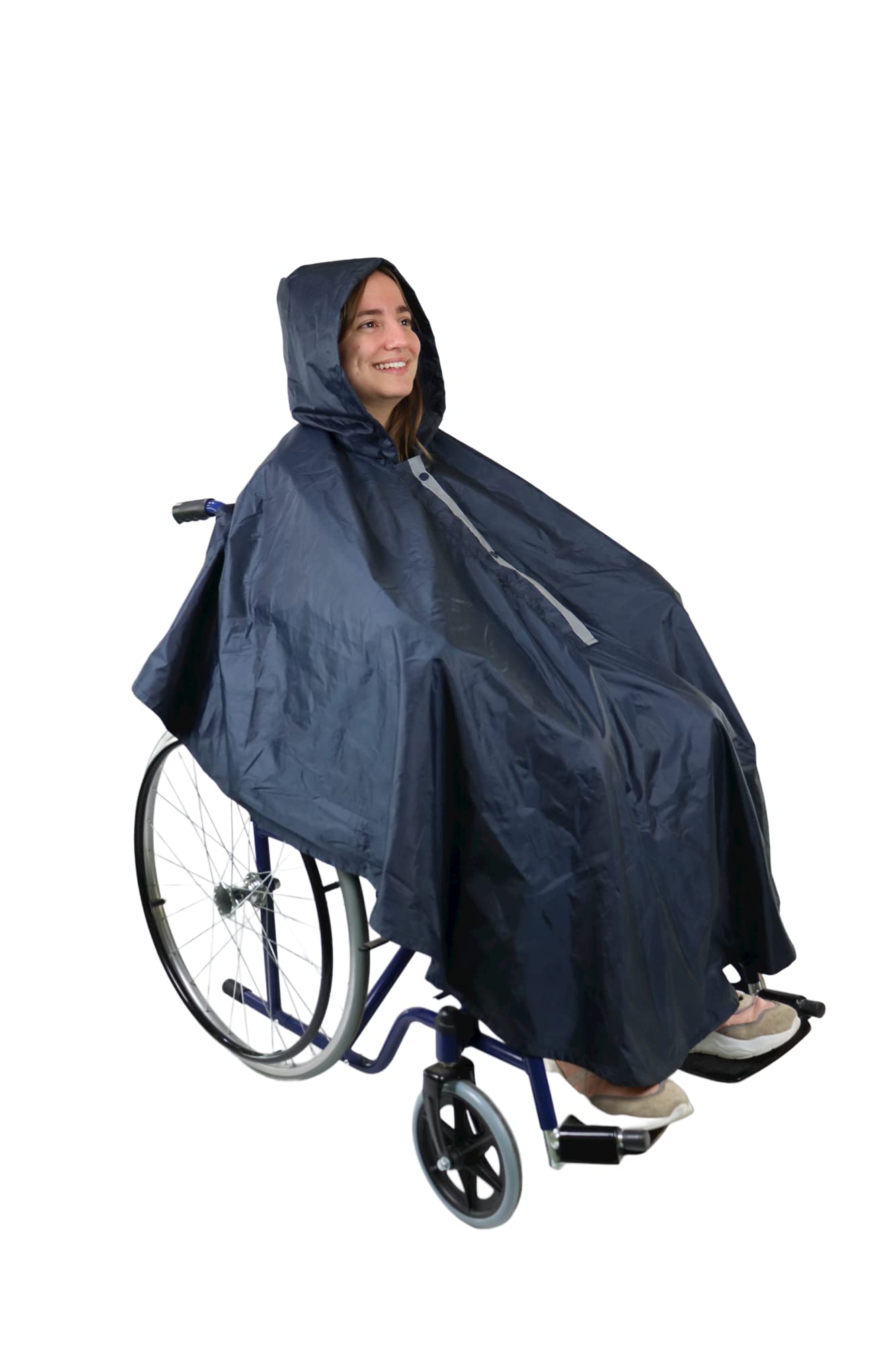 Poncho Imperméable KMINA pour Fauteuil Roulant avec Doublure Thermique