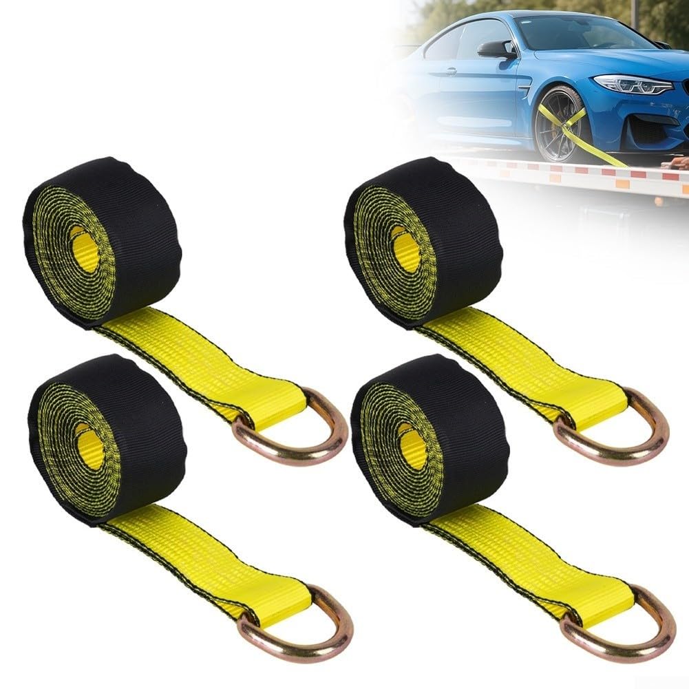 Reifenspanngurte 4er Set 12ft 11000LBS Bruchlast