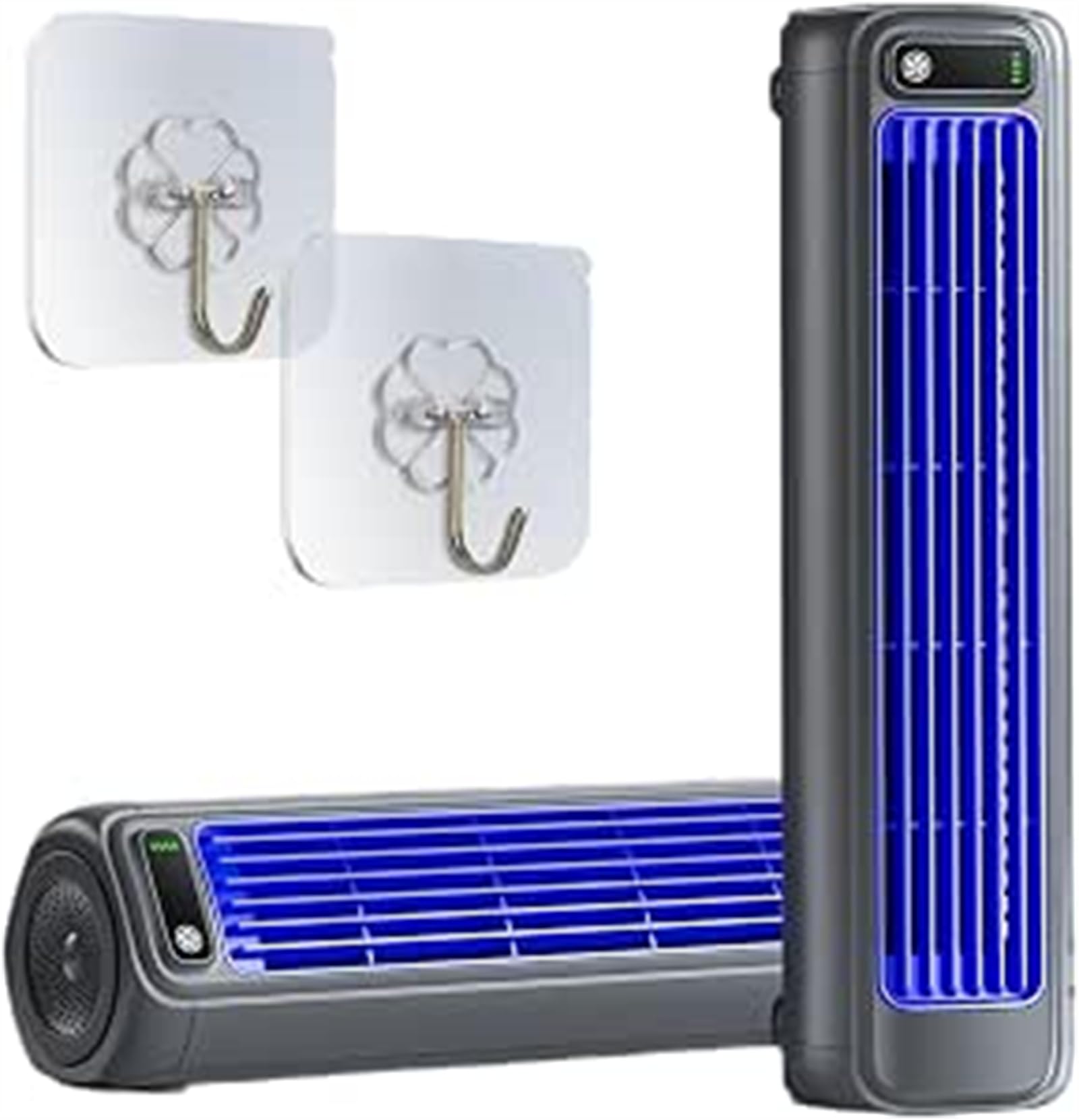 MEIION libiyi cooling ace 2.0 Tragbarer Luftkühler, 3 Geschwindigkeiten Leiser Wandventilator für Schlafzimmer und Büro, wiederaufladbar