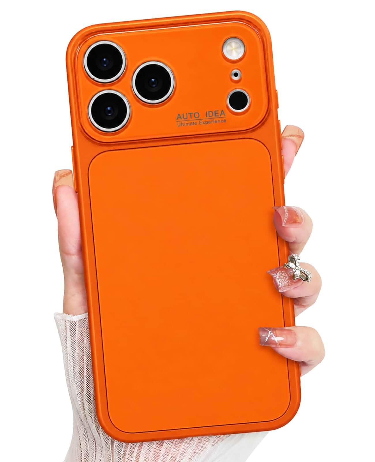 for iPhone 17 Pro Max Phone Case Candy-Colored,Drop-Resistant Case, Premium-Looking Phone Case Made of TPU+PC Material，Orange：iPhone 17 Pro Max