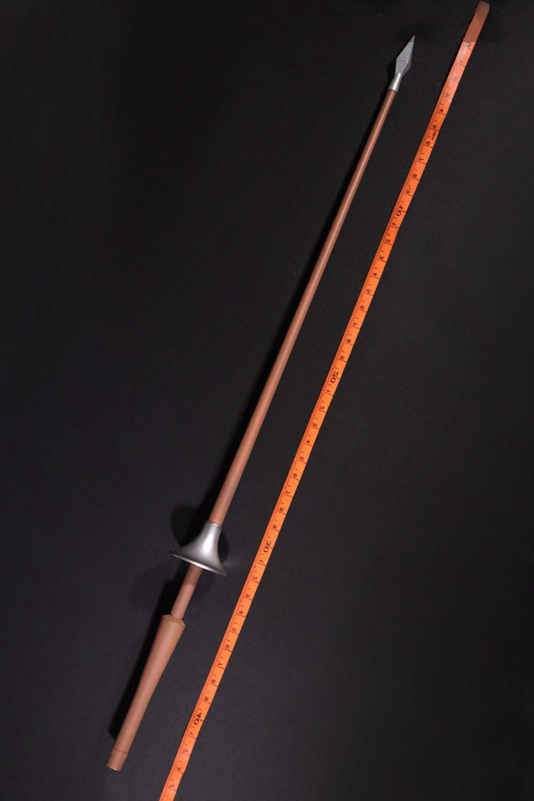 ZHWH 1/6 Scale Figure Doll Accessories, Alloy Spear Miniature Metal Model For 12" Action Figures Without Display Rack,Wood color