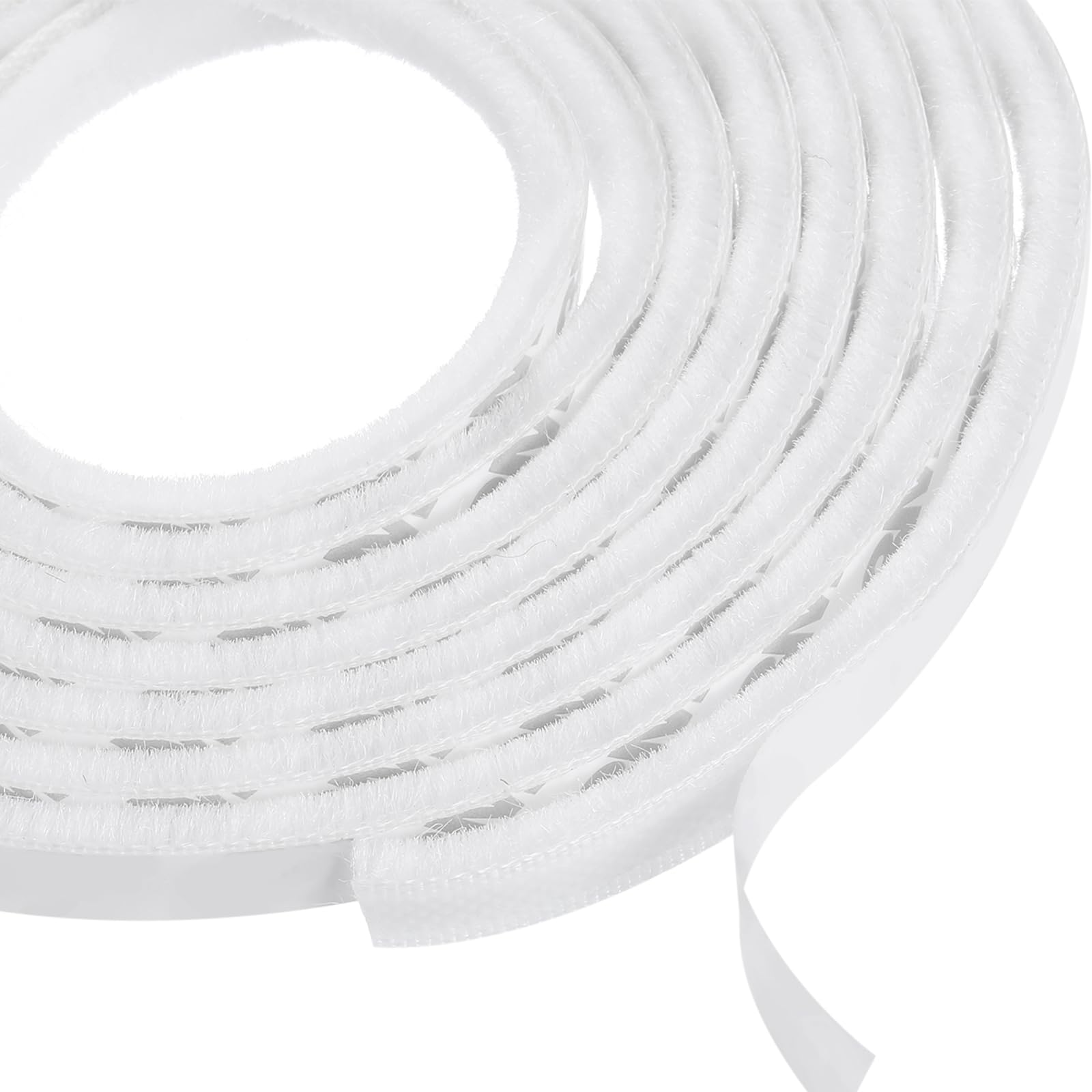 PATIKIL Pile Weather Stripping Self Adhesive 16ft Lx3/8"Wx1/4"H, White