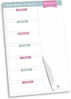 Vista 14 de bloom daily planners - Bloc de notas semanal para planificar las comidas con imanes para el refrigerador, incluye una «Lista de compras