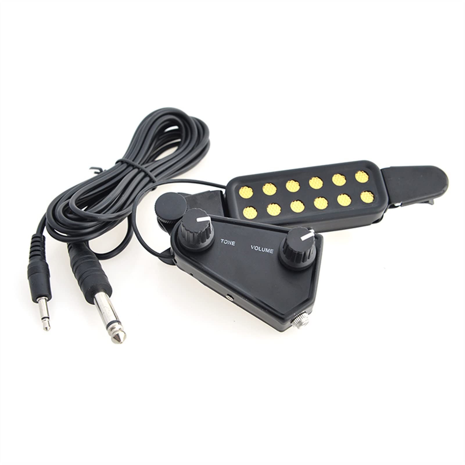 Pickup chitarra 12 Fori Clip On Sound Pickup Microfono Amplificatore A Filo Altoparlante Per Trasduttore Per Chitarra Elettrica Acustica Pickup per chitarra (Color : 2)
