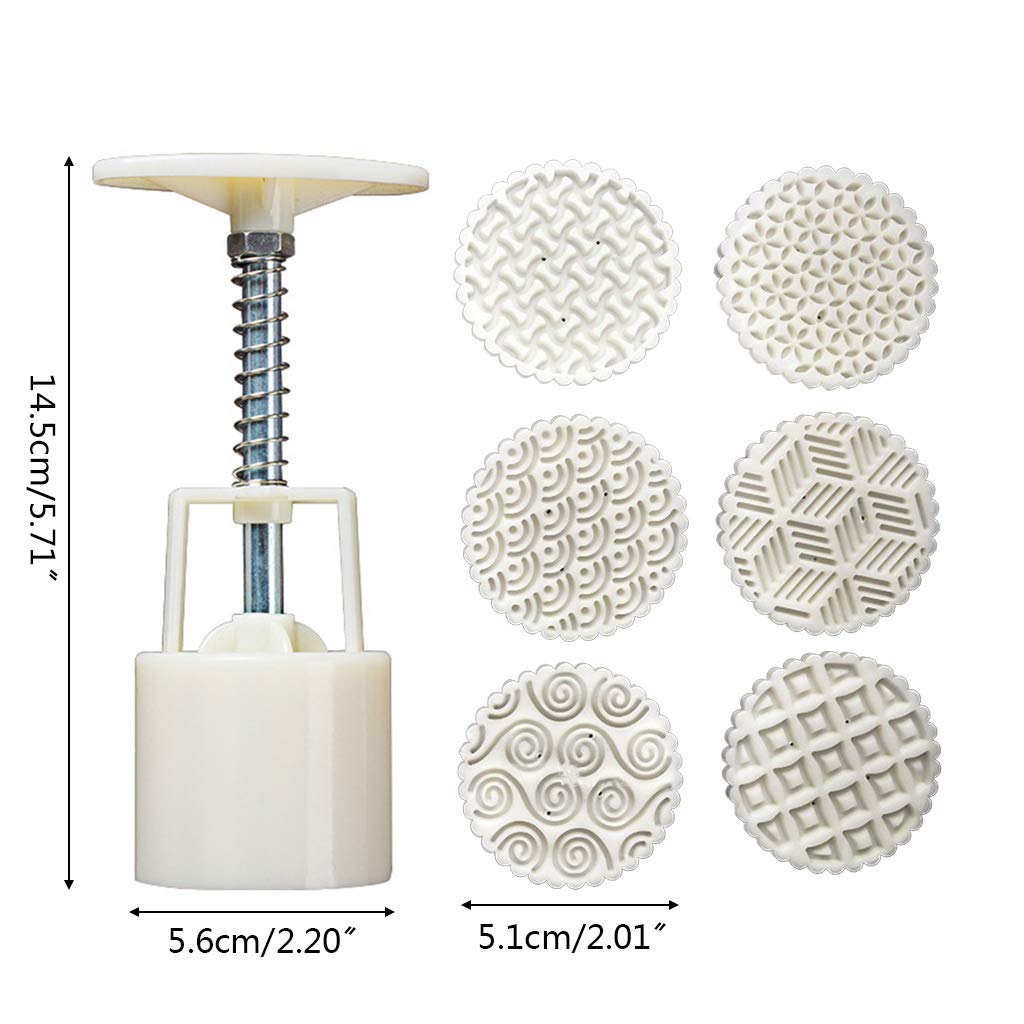 Stampo Per Mooncake 63g E 75g - Stampi A Fiore Per Torte Lunari - Foto 12