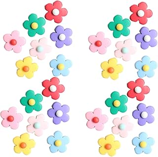 VILLCASE 50 Pçs Decorações De Cabelo Acessórios De Cabelo Decoração De Telefone Vermelho Adorno De Flor DIY Acessórios De Concha De Telefone Cocar Adorno Capa De Telefone Material Manual