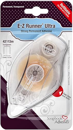 Scrapbook Adhesives Dispensador adhesivo ultra fuerte E-Z Runner de doble cara 3L, 42 pies