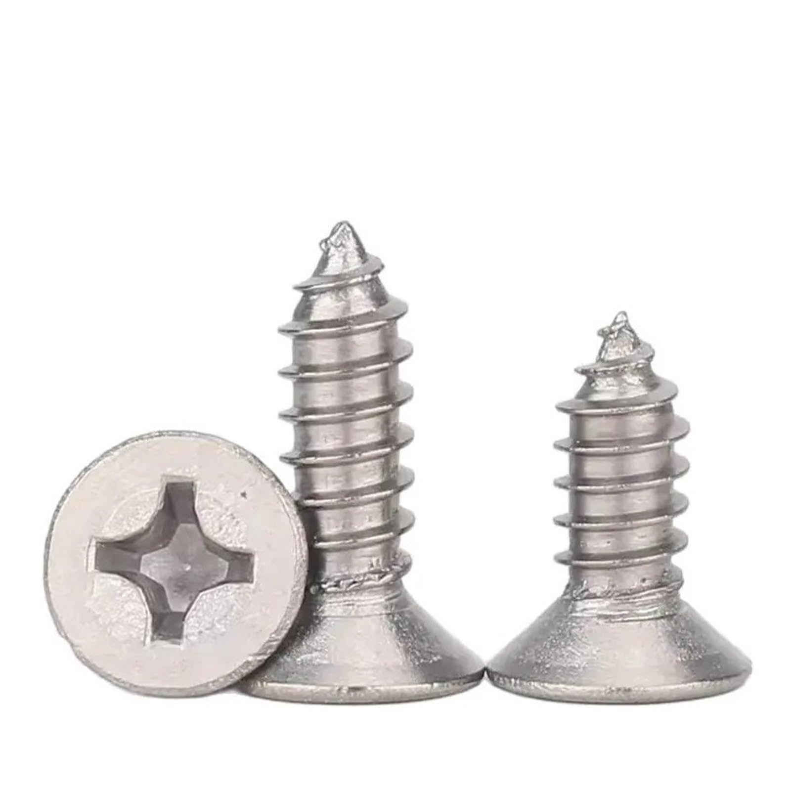 Tornillos Tornillos autorroscantes Tornillo de ace Tornillos autorroscantes de cabeza avellanada con ranura en TA2 ​​de aleación de titanio Tornillos de perforación avellanada con ranura en de titanio
