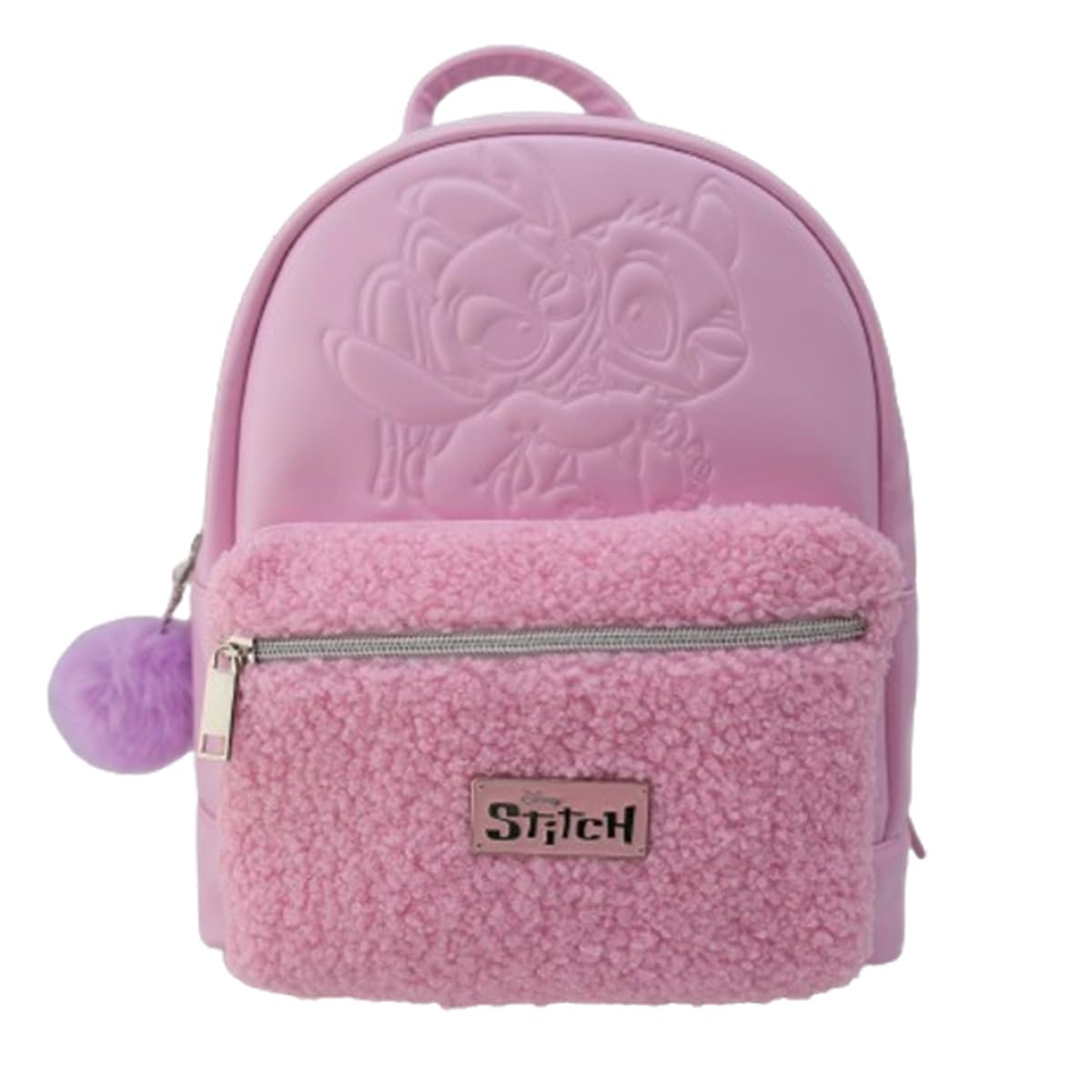 Nomadict Gaming Bag Teddy Pink Stitch – Backpack with Compartment Designed for Nintendo Switch® – 28 x 22 x 12 cm – Officially Licensed Disney