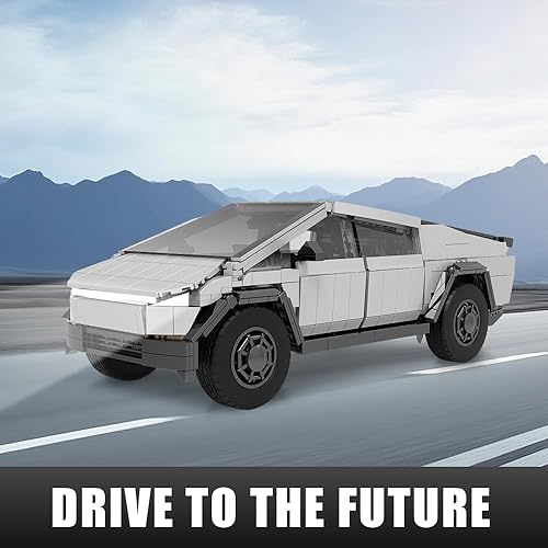 Miniatura 6 de Juego de construcción de automóvil iluminado, juguete de construcción de camión cibernético todoterreno 114 con luces, bloque de construcción STEM