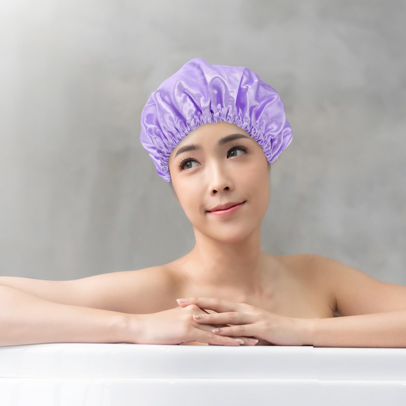 Angoily 3piezas Gorros De Baño Impermeables Para Mujeres Gorros De Ducha Multiusos Para Cabello y Abundante