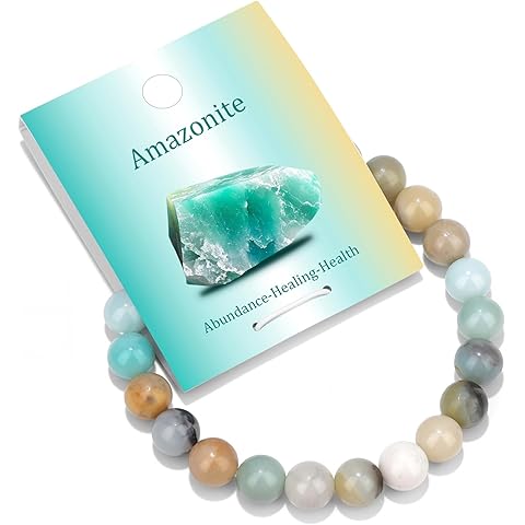 4mm 6mm 8mm Healing Crystal Bracelets for Women Men Natural Stone Beaded Stretch Br...