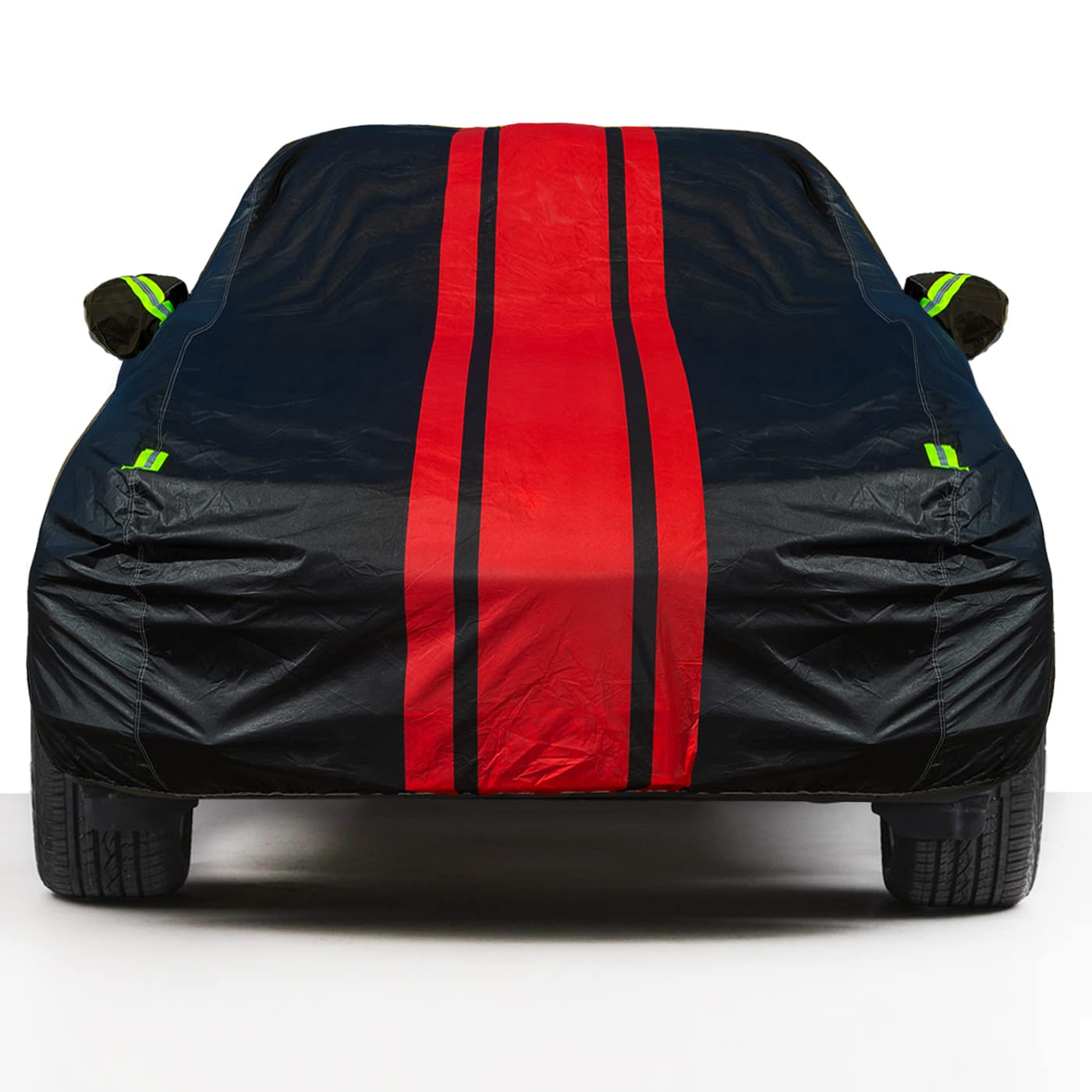 High Density Aluminum Film Full Car Cover,Sunscreen Waterproof UV Prevention Snowproof Wind and Windproof,Suitable for Indoor Outdoor,for Sedan (188" to 198") -No Rearview Mirror Bag G3