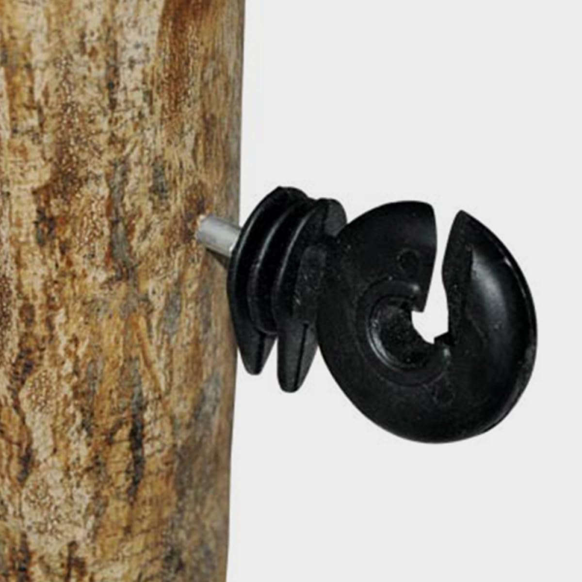 50 aisladores eléctricos para postes de madera, accesorios de poste para ganado y valla agrícola, compatibles con sistemas de valla eléctrica agrícola