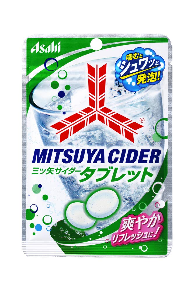 Asahi G Mitsuya Cider Candy, 0.9 oz (25 g) | Pack of 3 | Made in Japan
