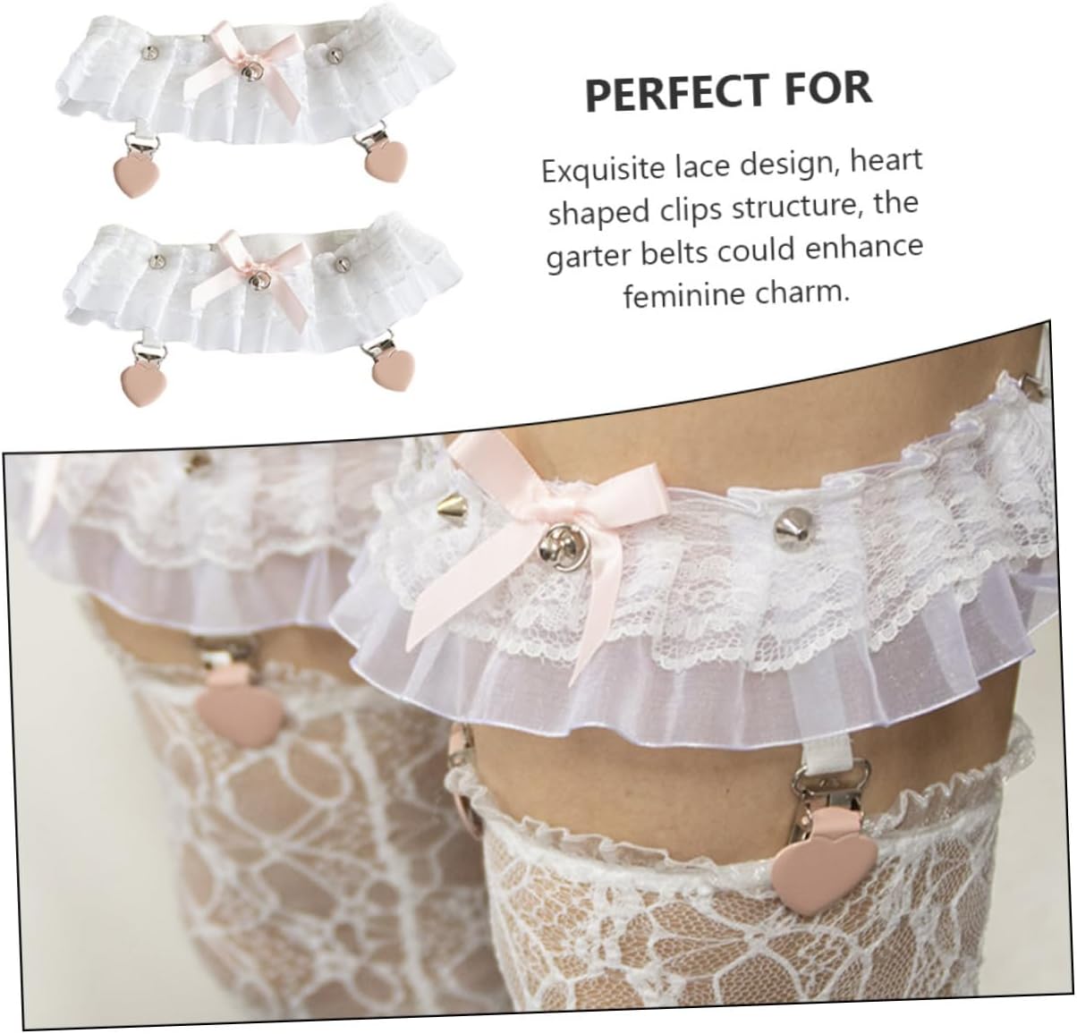 Lingerie Pink Garter for Bride Wedding for Bride Lace Belt Bridal Accessories