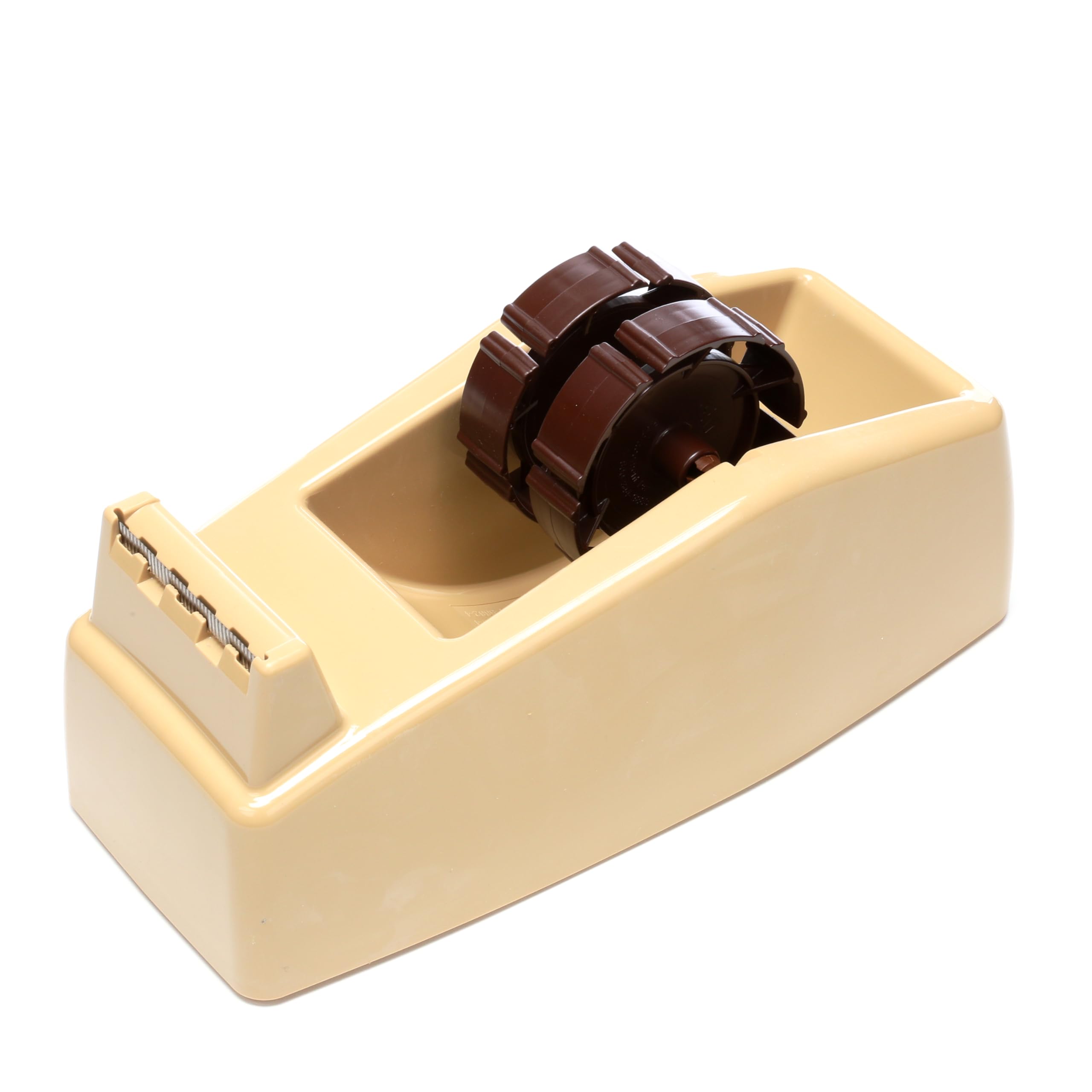 Heavy-Duty 2 Roll Dispenser, Up To 2" wide, Weighted, Beige, Sold as 1 Each