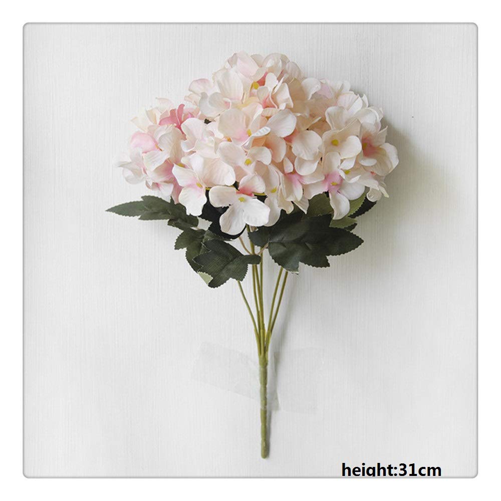 Bouquet di Fiori Artificiali Europeo Ortensia Scozzese Matrimonio Natale Decorazioni per La Casa Decorazioni Murali Fiori di Seta Finti 31cm
