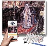 Malen nach Zahlen Kits für Erwachsene und Kinder Studie zu Tsarevnas Besuch des Nonnenklosters Gemälde von Vasily Surikov DIY Ölgemälde Malen nach Zahlen Kits