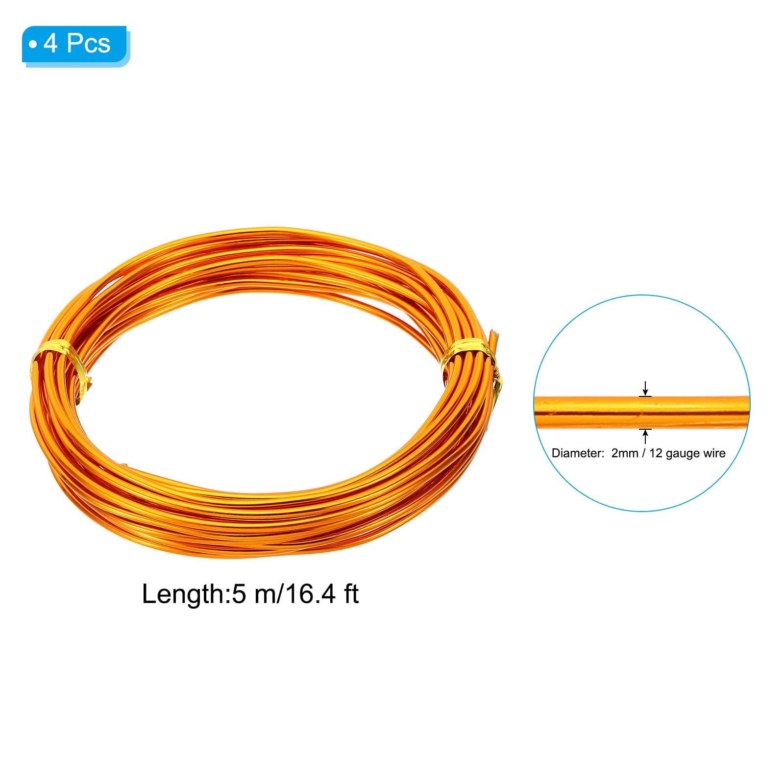 PATIKIL 16.4ft Aluminum Wire - Image 2