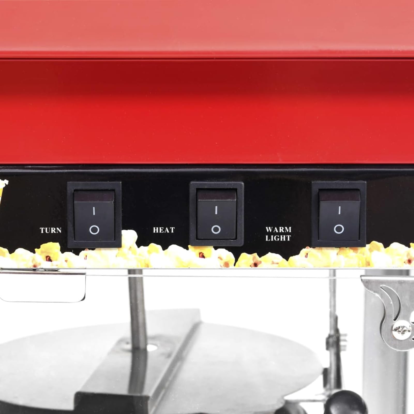 Máquina para Hacer Palomitas de maíz con Olla de teflón 1400 W Palomitero Vintage Estilo Carrito