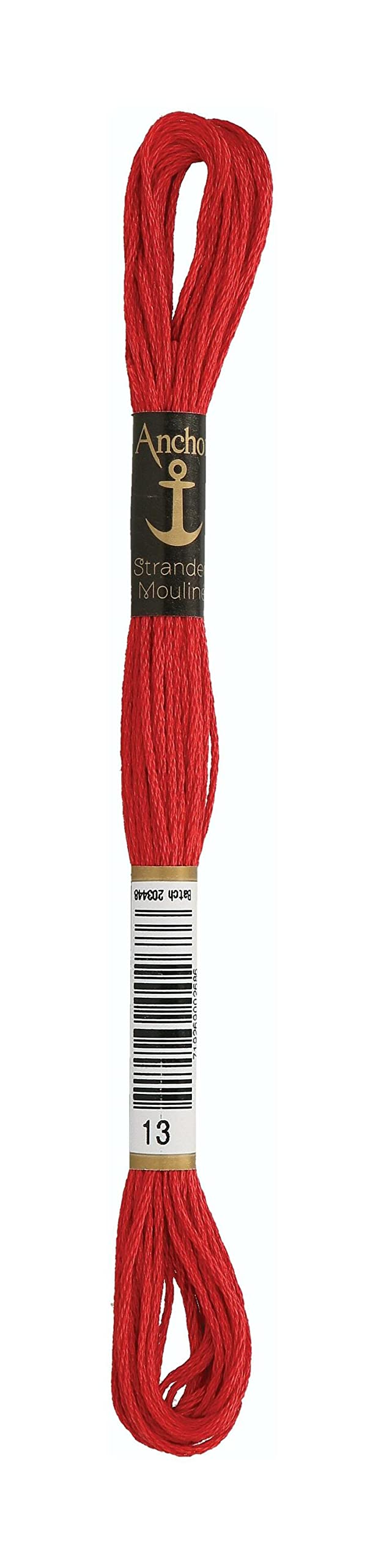 Anchor 232584 4635000-00013 Embroidery Thread, Cotton, Salmon Red, 3 g