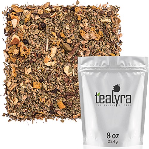 Tealyra - Holistic Health Tea - Turmeric Healthy Tonic - Ginger - Fennel - Cinnamon - Loose Leaf - Natural Weight - All-In-One Wellness Blend - Anti-Inflammatory - Caffeine-Free - 224g (8-ounce)
