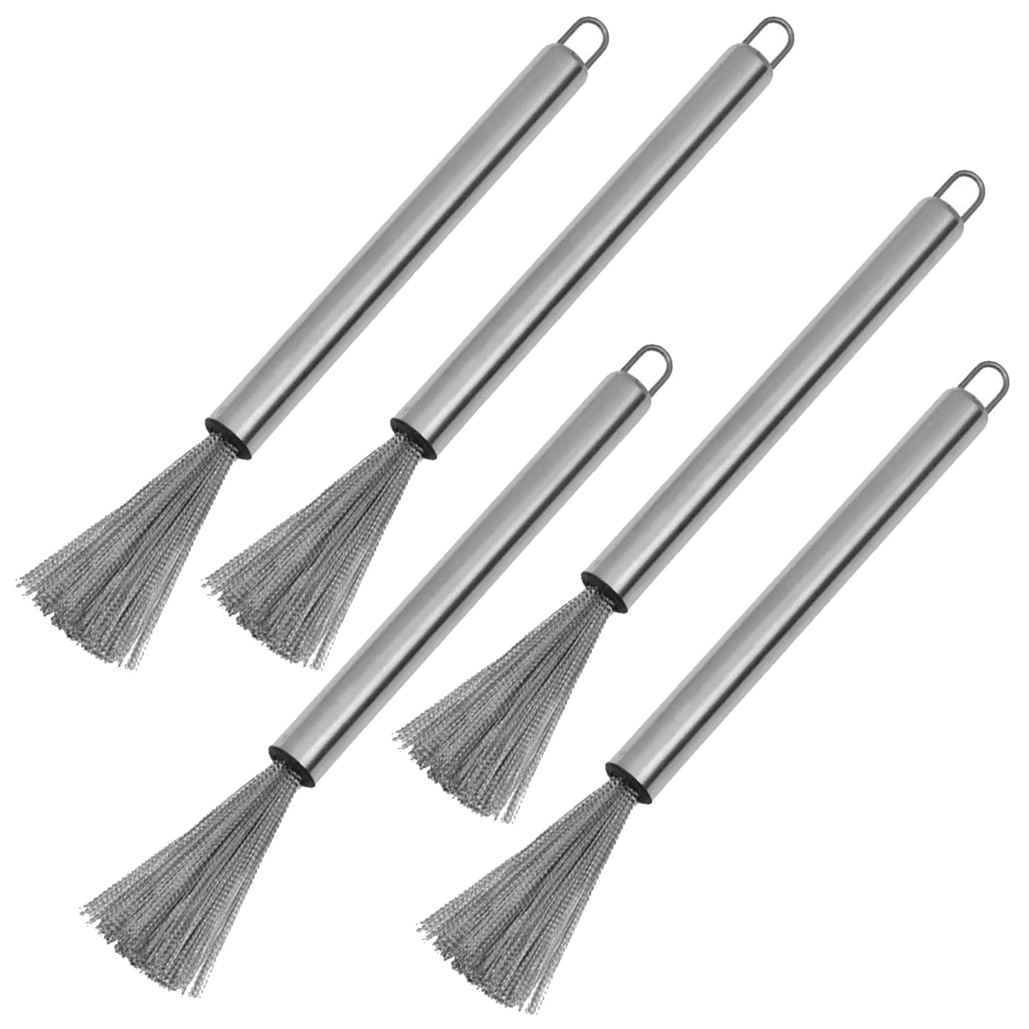 MEZON Kitchen Cookware Scrubber Brush Stainless Steel Cleaning Brush for Pots Pans Efficient Dish Cleaning Scraper with Handle Cookware Scrubber (5) (B0D5YPYM8L) Amazon Price History, Amazon Price Tracker