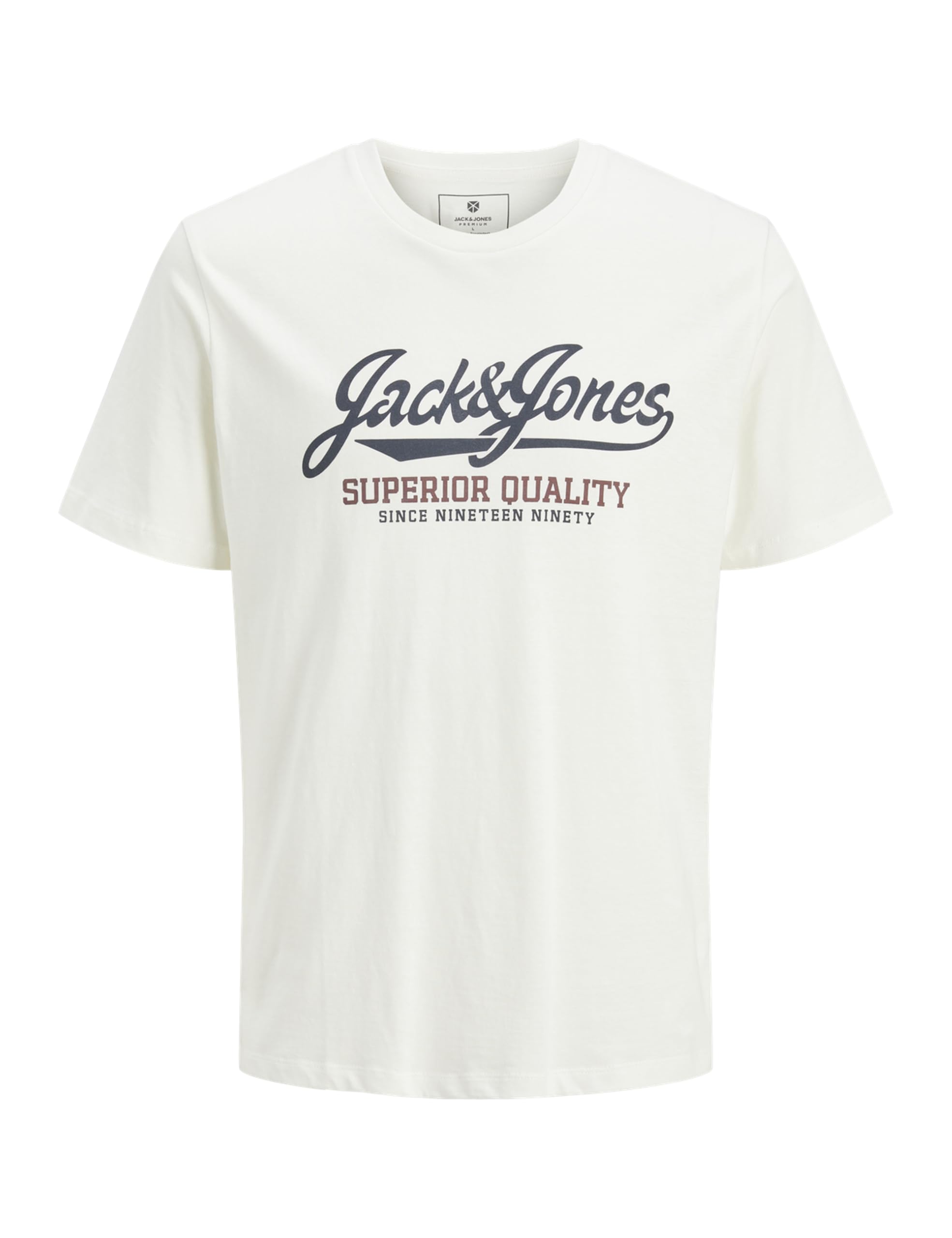 JACK & JONES Men's Short-Sleeved T-Shirt Crew Neck