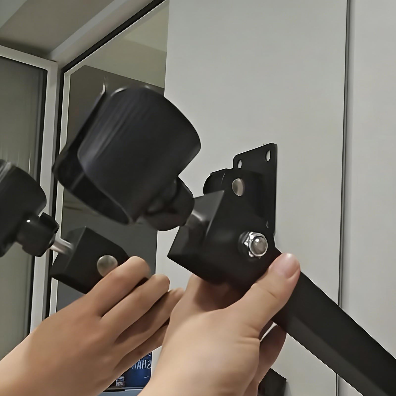 Soporte para secador de pelo, instalación sin taladros, estante de baño para herramientas de peinado y accesorios, organizadores compactos, soporte compacto para secadora