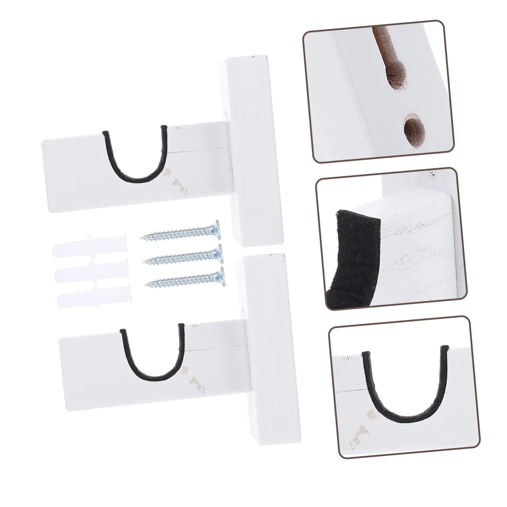 BESPORTBLE 1 Pair of Wall Mounted Multi Function Bat Hangers Durable Baseball Bat Racks for Home Use Ideal for Displaying and Organizing Bats