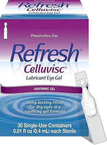 Refresh Celluvisc Lubricante Gel para Ojos Recipientes de un solo uso 30 Ea (Paquete de 2)