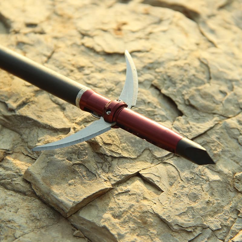10pcs Outdoor Stainless Steel Striker Arrowheads - Threaded 6.2mm for Carbon Arrows, Archery Impact & Precision