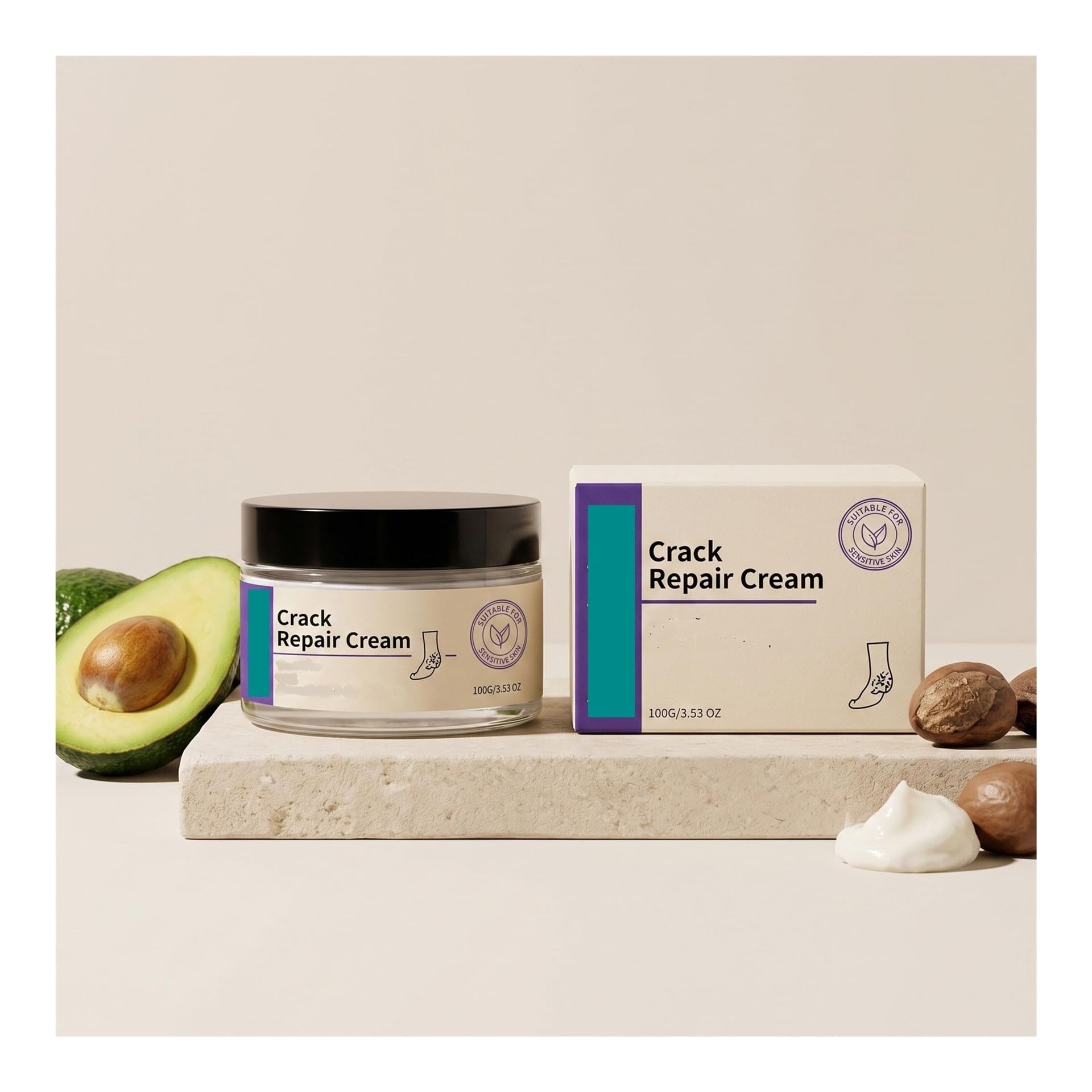 Crema Hidratante Manos Y Pies 100g | Hidratante, hidratante, confortable y delicado.(2pcs)