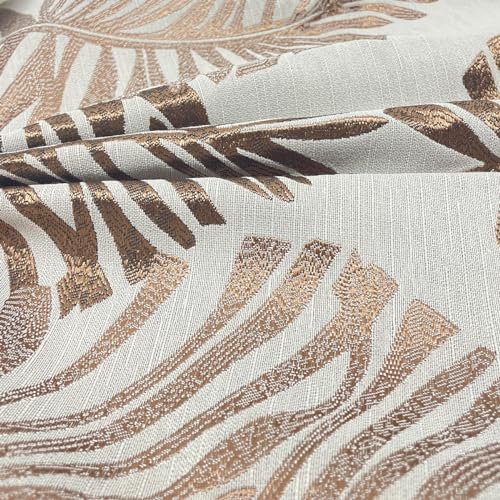 Tennove Cushion Covers 40x40cm Cotton Linen & Velvet Soft Throw Pillow Covers Set of 2 Decorative Tropic Leaf Pattern Square Cushion Cases Pillowcases for Couch Sofa Home Décor - Image 3