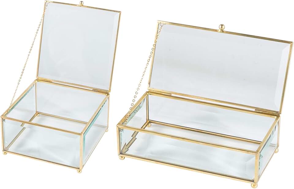 glass keepsake boxes