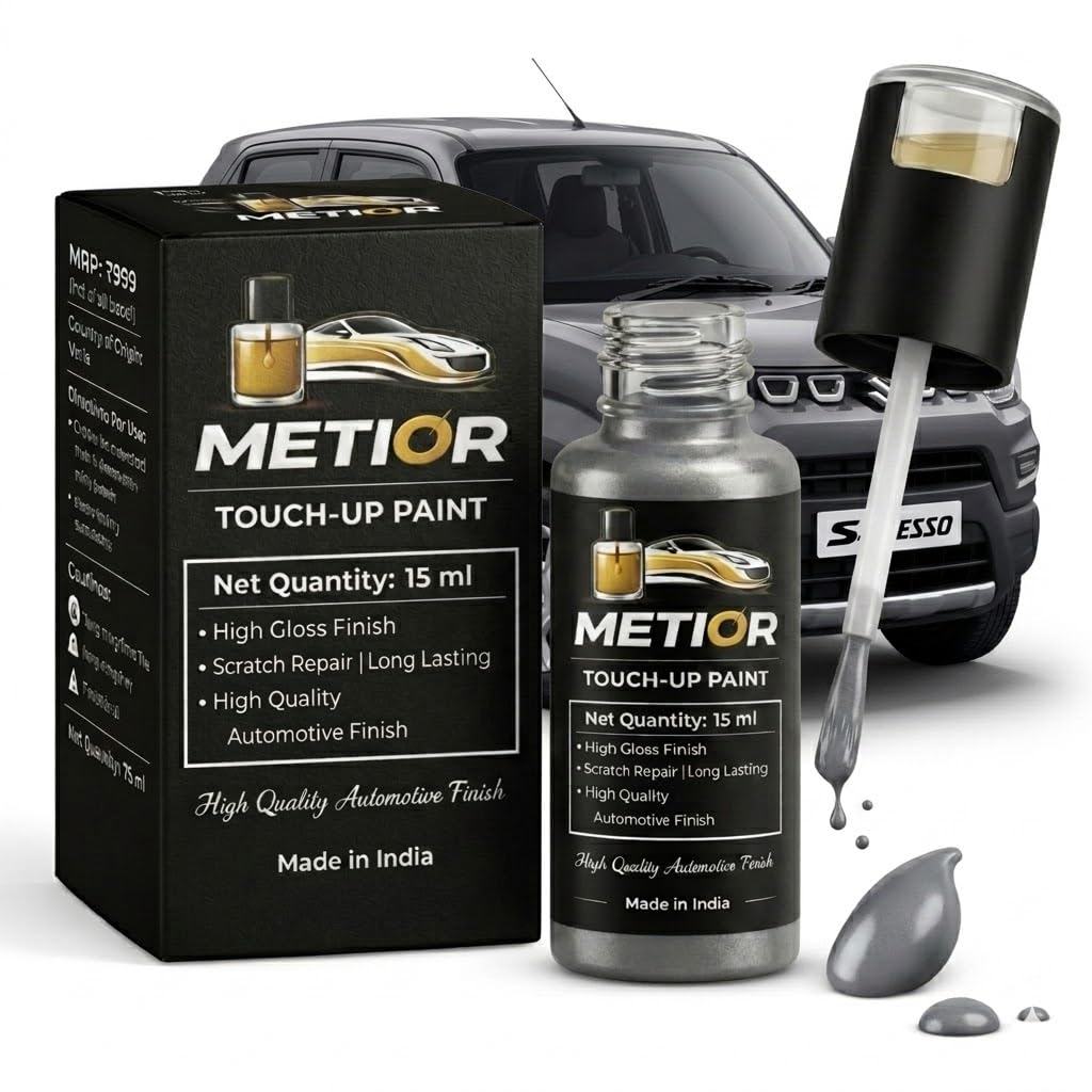 MARUTI S-PRESSO Granite Grey [ZTN] Touch Up Paint | Factory Color Matched 2K Finish | 2-in-1 Car Scratch Remover Pen | Repair Kit for Scratches, Chips, Nicks & Minor Surface Damage | 12ml | Granite Grey (ZTN)-image-47